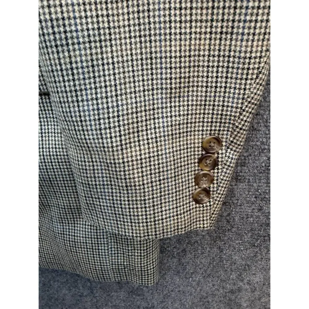 Lauren Ralph Lauren Men's M Houndstooth Sport Coat Blazer Made in Canada